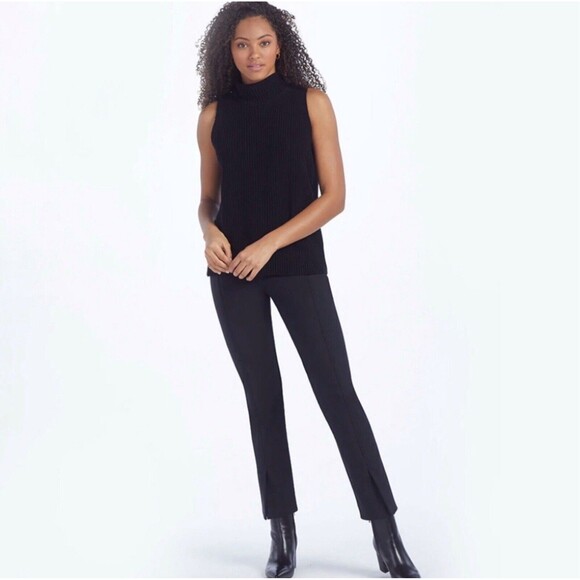 Summersalt Womens Pants Straight Multitasking Slit Front Ankle Black Size 6 - Picture 1 of 13